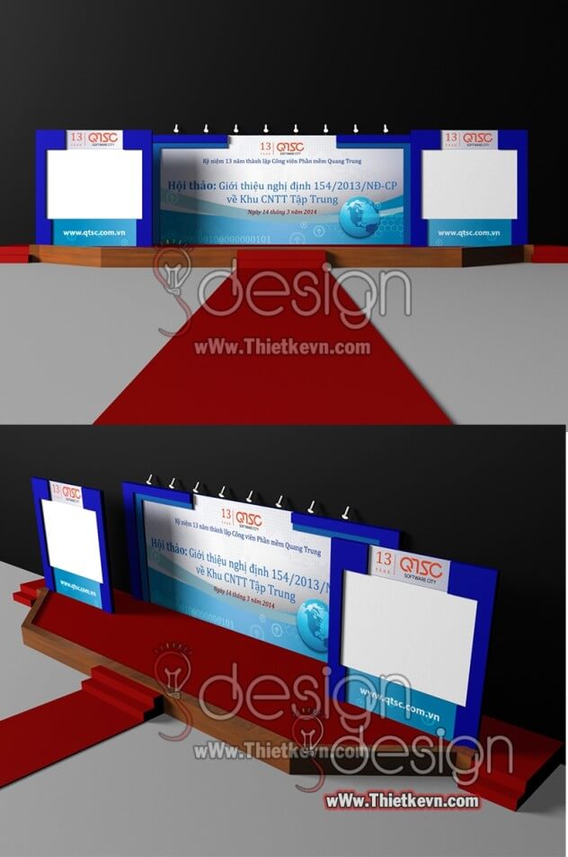 GMIT.4039au Thiết kế sân khấu hội nghị, sân khấu sự kiện giá rẻ